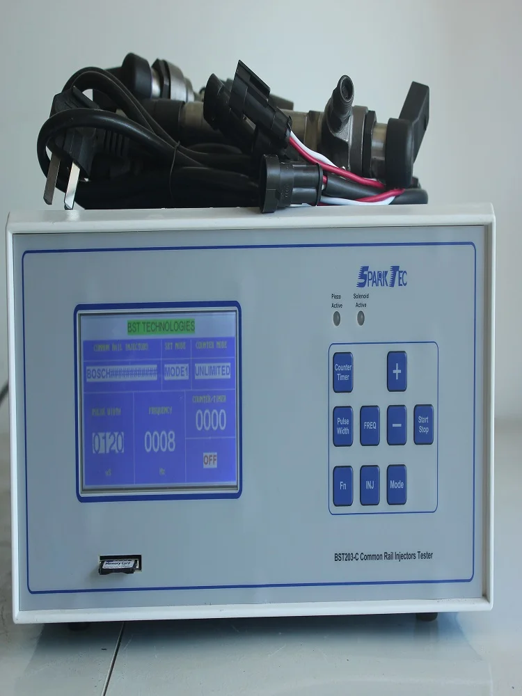 BST203-C пьезо и Электромагнитная common rail тестер частоты 60 Гц(Новые исследования, SD карты, ЖК-экран