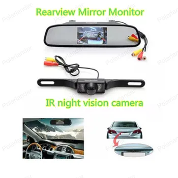 

4.3 inch TFT LCD Rearview Mirror Monitor kit with wireless IR backup night vision reverse parking camera