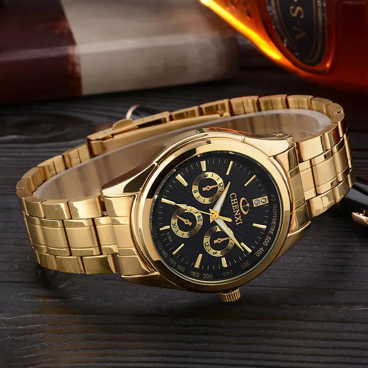 Prix pour CHENXI Montre En Or Hommes Montres Top Marque De Luxe Célèbre 2017 Montre-Bracelet Homme Horloge D'or Quartz Montre-Bracelet Relogio Masculino Prix pour CHENXI Montre En Or Hommes Montres Top Marque De Luxe Célèbre 2017 Montre-Bracelet Homme Horloge D'or Quartz Montre-Bracelet Relogio Masculino