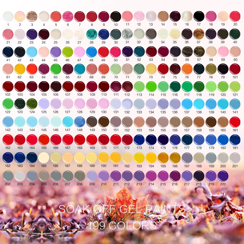 Гель лак для ногтей Lokai СВЕТОДИОДНЫЙ УФ дизайна 6 мл 199 однотонных цветов 1 30|colors