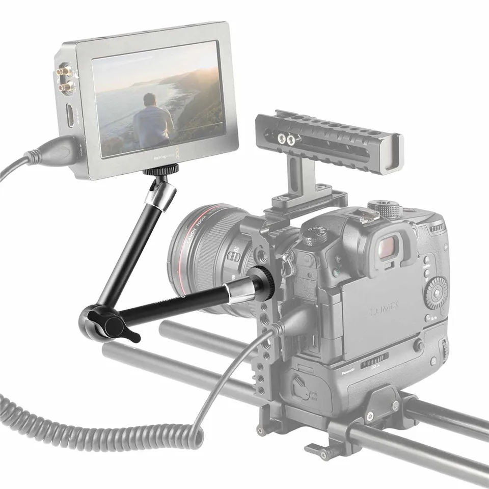 Светильник SmallRig, вес 15 мм, рельсовый зажим с резьбой 1/"-20 для красной и другой камеры 15 мм DSLR, 2 шт.-2061