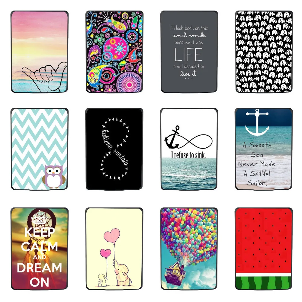 Elonbo Beautiful Cute 6" Protective Plastic Back Case Cover for Amazon