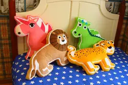 БОЛЬШОЙ мягкая игрушка-подушка 3D цветной мультфильм животных Слон, Лев, леопард, плюшевые игрушки Мягкая Подушка подарок на день рождения