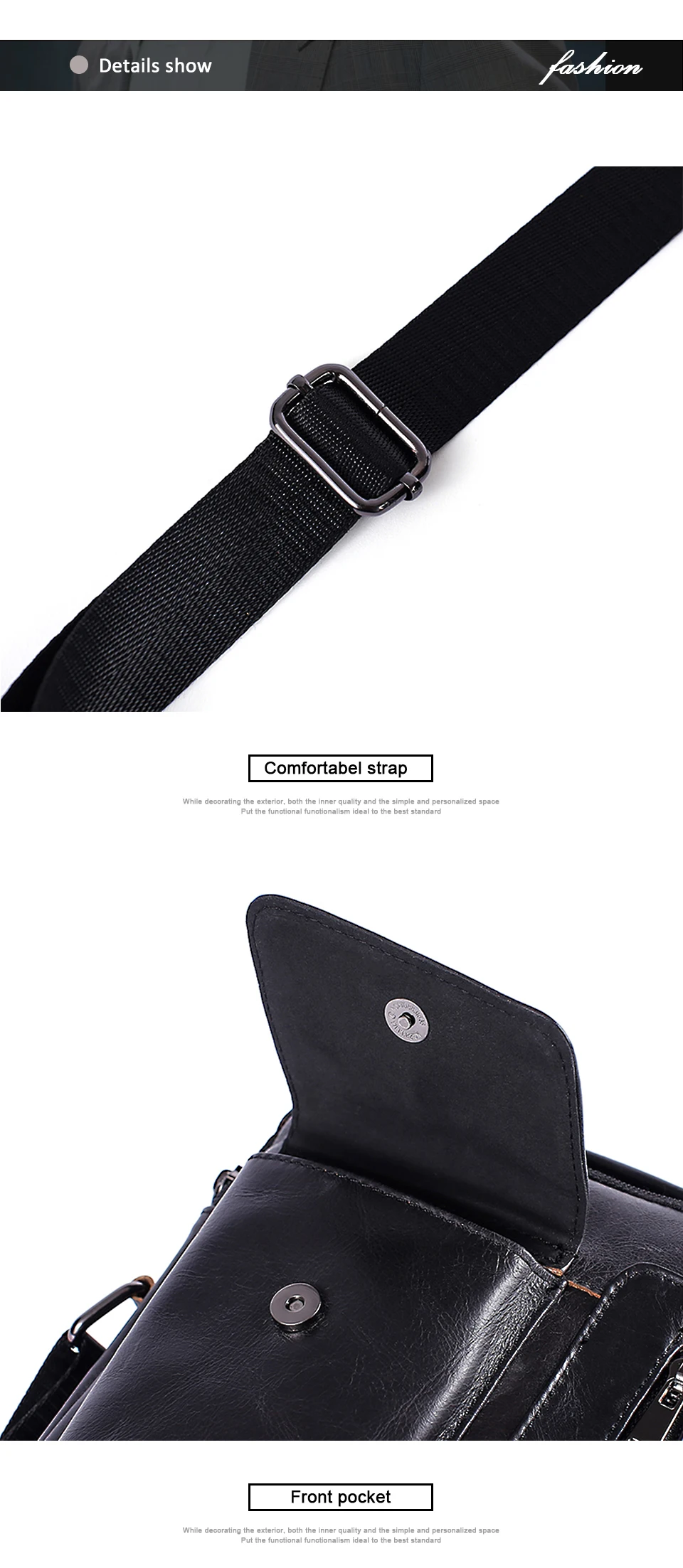 WESTAL Genuine Leather Men's Bags Crossbody Bags Flap Male Messenger Bag Men Leather Small Ipad Holder Shoulder Bag naturally 8211_01 (8)