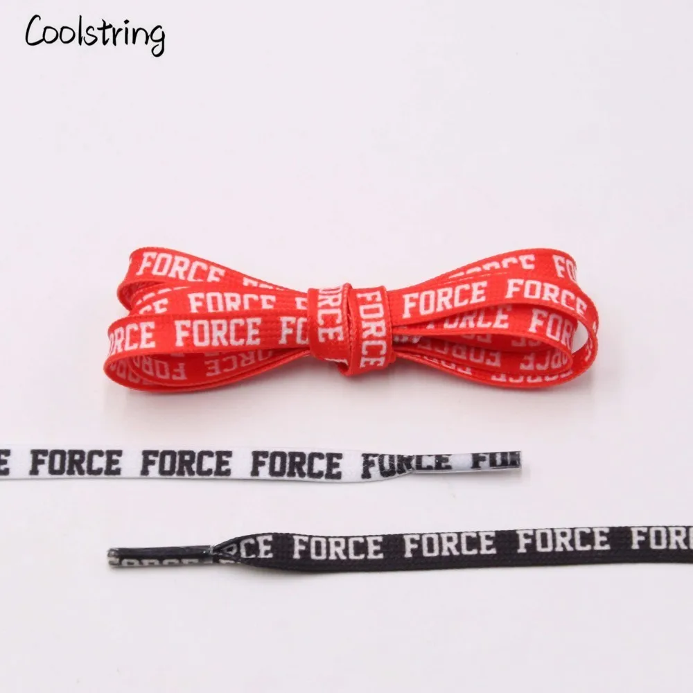 Coolstring Fashion Fantastic Flat Letter Print Shoelaces Sport Shoe Laces Sneaker Polyester Decoration Pattern Colored Bootlaces