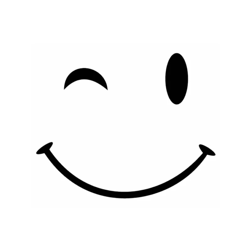 Как нарисовать подмигивающий смайлик