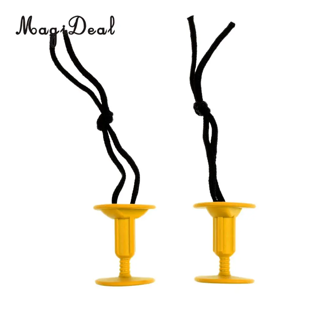 4Pcs Durable Bodyboard Surfboard Leash Plugs with Cord String for Outdoor Water Surfing Sport Surf Board Body Board Accessories