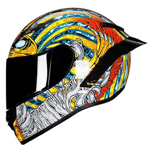Полный лицевой шлем, мотоциклетный шлем - Цвет: 5