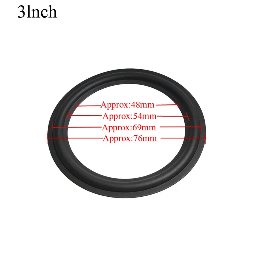2 piezas altavoz de goma reparación borde plegable anillo Subwoofer accesorios de reparación de altavoz DIY 3/4/5/6 /8/10 pulgadas 2 piezas altavoz de goma reparación borde plegable anillo Subwoofer accesorios de reparación de altavoz DIY 3/4/5/6 /8/10 pulgadas