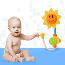 Воды душ Опрыскивание инструмент Sunflower детские игрушки для ванной купальный Ванна фонтан игрушки детям подарки 998