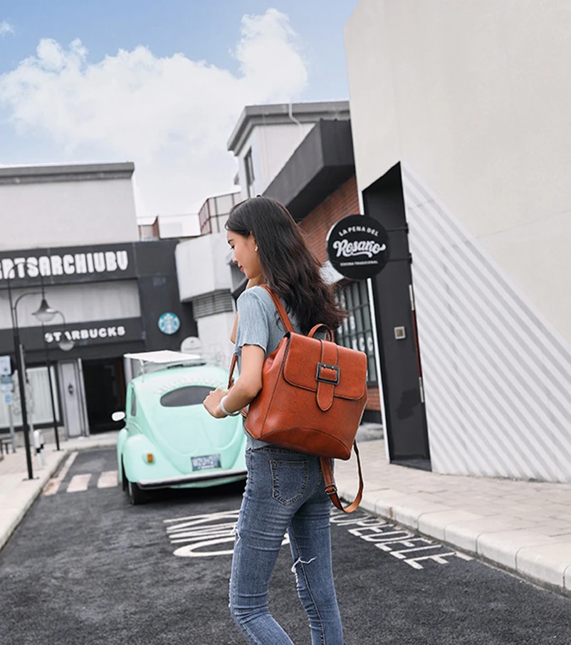 Nevenka Luxury Backpack Women Leather Backpacks Female Fashion Bags for Women 201903
