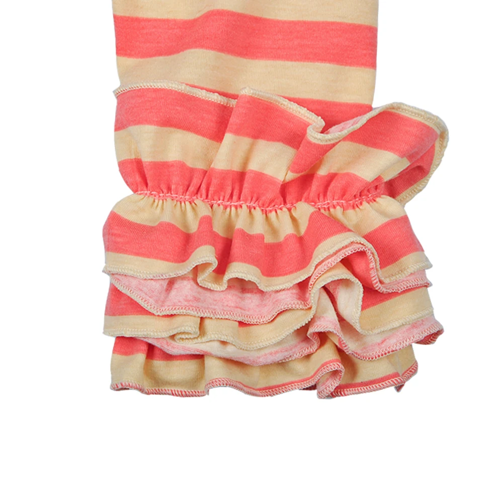 New Arrival Girls 2 Pcs Summer Clothing Floral Bow Dress Stripes Icing Cotton Ruffle Pants Remake Children Outfits 2GK712-052 HTB1IsF2ohrI8KJjy0Fpq6z5hVXaP - New Arrival Girls 2 Pcs Summer Clothing Floral Bow Dress Stripes Icing Cotton Ruffle Pants Remake Children Outfits 2GK712-052