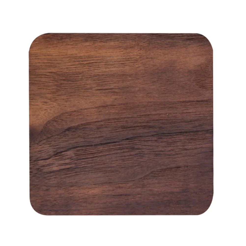 

New Retro Style Durable Round Square Heat Resistant Tea Pad Placemat Table Decor Walnut Wood Cork Drink Coaster Coffee Cup Mat