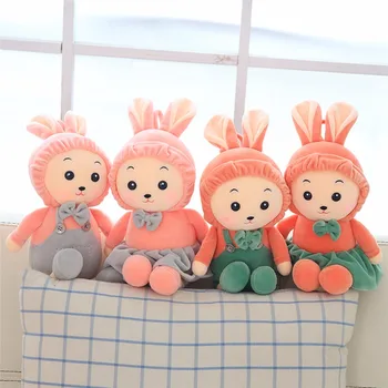 

30/50cm Kawaii Wearing Skit Rabbit Stuffed Cotton Plush Doll Kids Appease Soft Animal Rabbit High Quality Plush Toys Baby Gifts