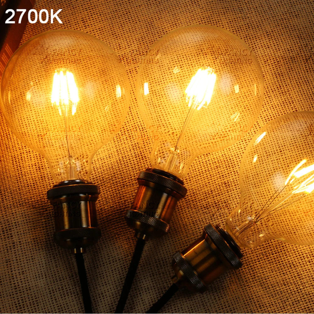 Светодиодная лампа G125 E27 ampoule Led 110/220V Светодиодная лампа Эдисона для дома/гостиной/спальни/столовой декора 4 W/6 W/8 W led ampul