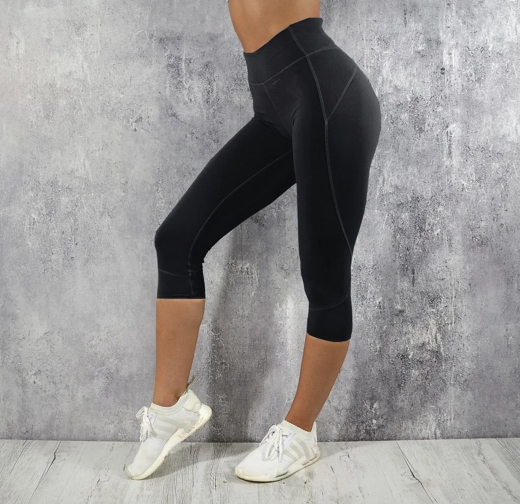 Женские обтягивающие штаны для йоги Sfit спортивные однотонные леггинсы с высокой
