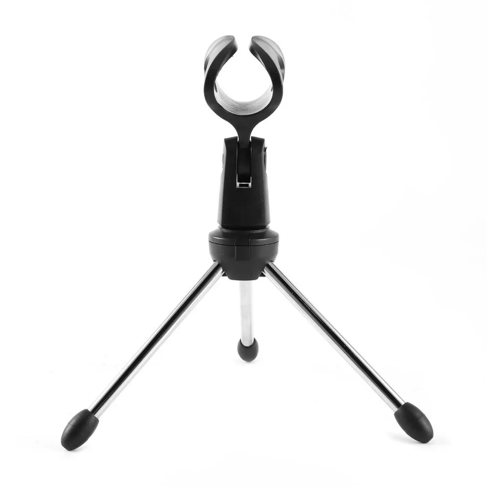 Professional Mini Desktop Microphone Stands Universal Adjustable Microphone Holder Mic Tripod Stand Desktop Bracket M-1