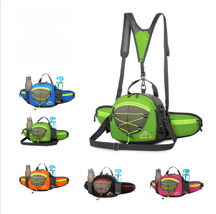 

New Large Capacity Multi-function Kettle Waist Pack Outdoor Sports Run Waist Bag Mountaineering Travel Crossbody Riding Backpack