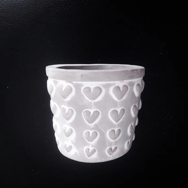 

Mini Heart Pattern Planter Silicone Mold for Concrete DIY Gardening flowerpot Cement Planter Mould