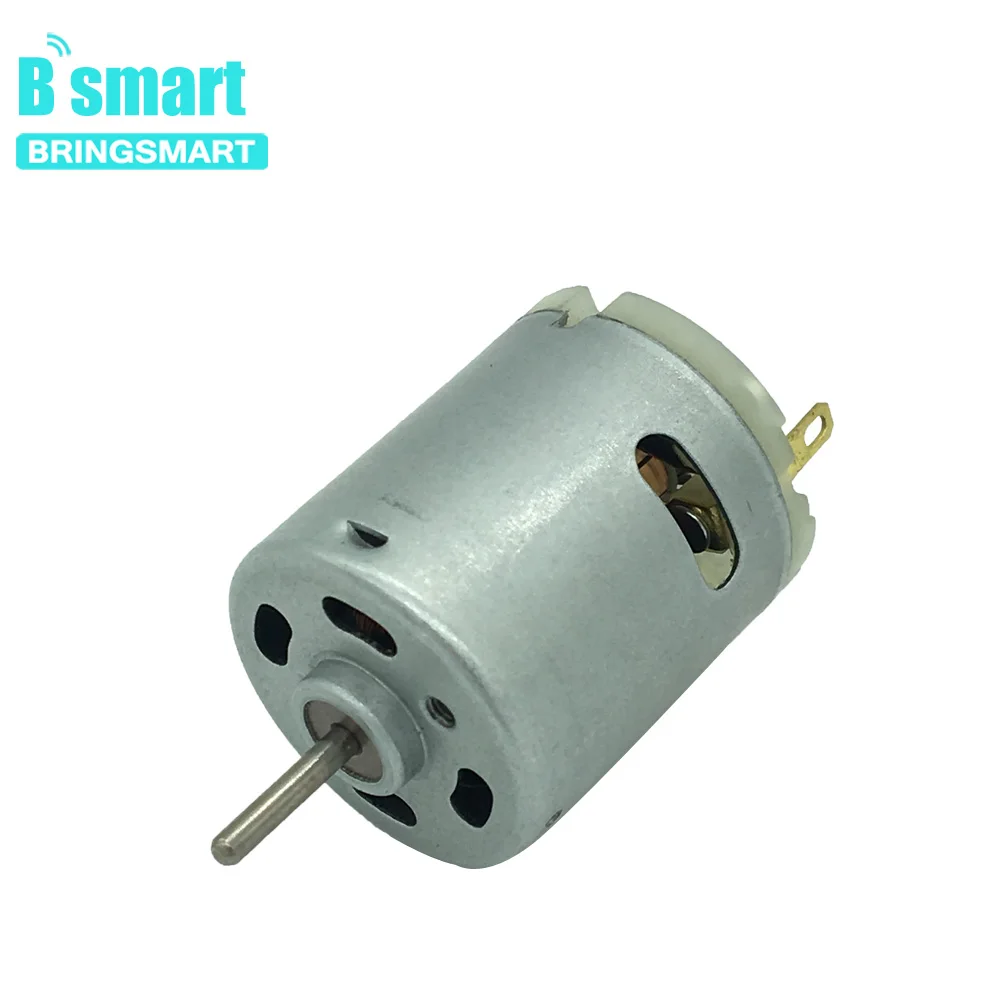 BringSmart RS 360 365 небольший электродвигатель 5000-19400 r/мин 12v 18v 24v высокое Скорость DC мотор для фена для волос двигателя