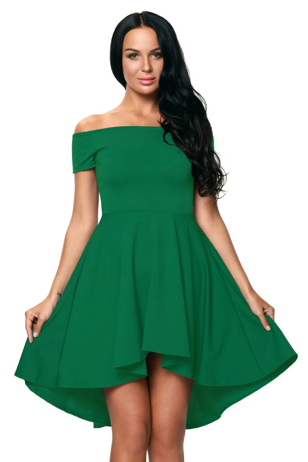 Green-All-The-Rage-Skater-Dress-LC61346-9-3