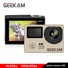GEEKAM Экшн-камера H9 H9R, оригинальная ультра спортивная водонепроницаемая камера go HD 4K WiFi 1080P 60fps pro, уличная спортивная камера 170D