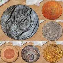 Деревянные зерна дети играют круглый ковры дома области гостиная пол йога коврики Новое поступление года Лидер продаж