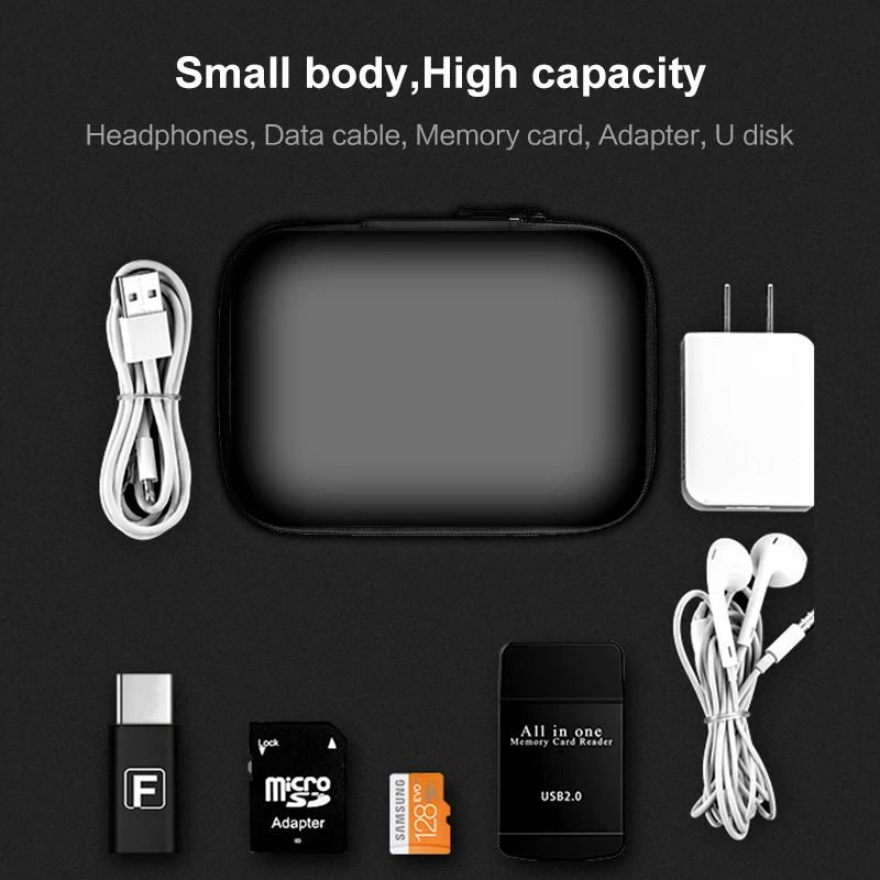 Портативная сумка DATA FROG для наушников адаптеров SD карт U дисков USB кабелей чехол