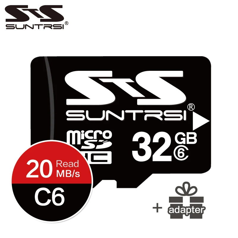 Купить Suntrsi Micro SD карта 8 ГБ 16 ГБ TF Карта класс 6 высокая скорость карта памяти Mini 32 ГБ Micro sd реальная емкость карты Бесплатная доставка