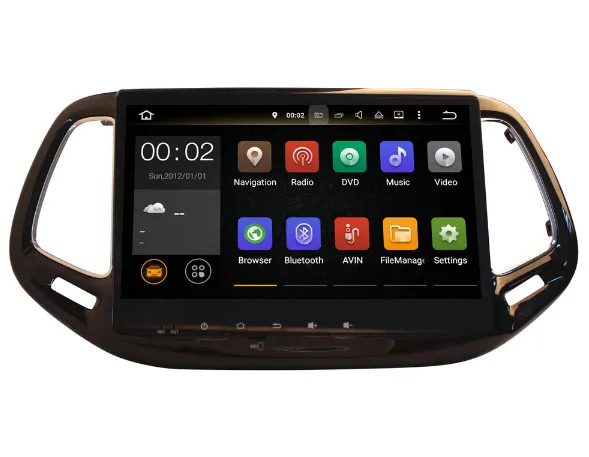 Best 10.1 inch Android 8.0 7.1 or 6.0 octa core Car DVD Player for JEEP COMMANDER 2016-  gps radio 4G RAM quad core 32G 2