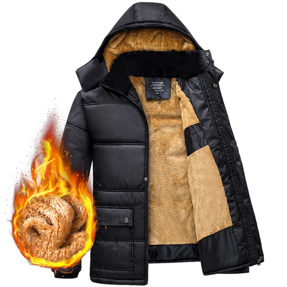 Мужские зимние куртки, парки, зимние пальто с меховым капюшоном, мужское теплое пальто, водонепроницаемые ветровки, верхняя одежда, брендовая одежда JK18046