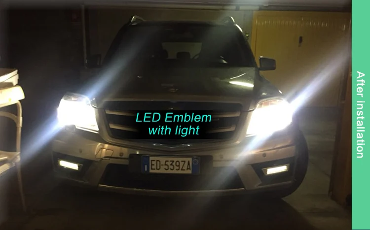 АКД стайлинга автомобилей для Mercedes Benz B200 светодиодный свет звезды DRL Передняя светодиоды на решетку логотип дневного света автомобильные аксессуары