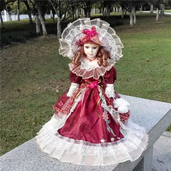 

Height 30cm Russia Noble Porcelain porcelain doll ceramic toys superior quality birthday present for birthday knot Girl gifts