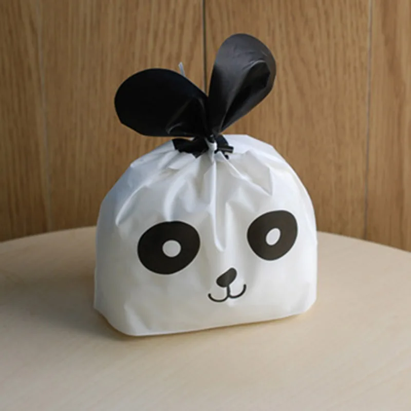 25 шт. ушные мешки Kawaii Panda пищевая сумка конфетная упаковка для десертов хлебные