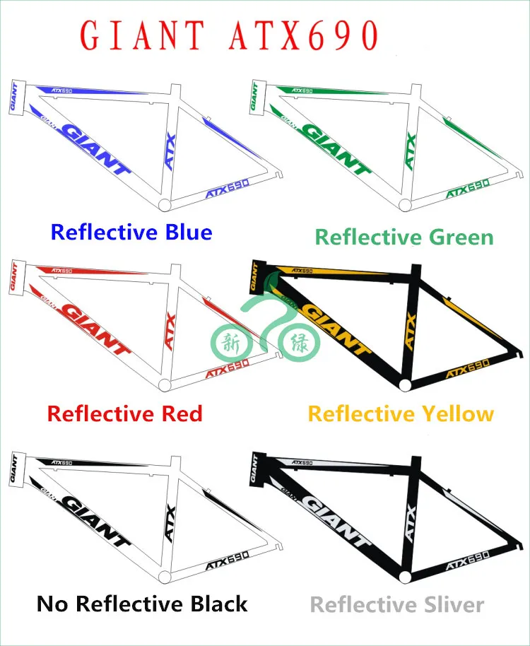 

Reflective Frame stickers for ATX 690 Road bike mountain cycling sticker MTB bicicleta bicycle wheels fork decal bisiklet