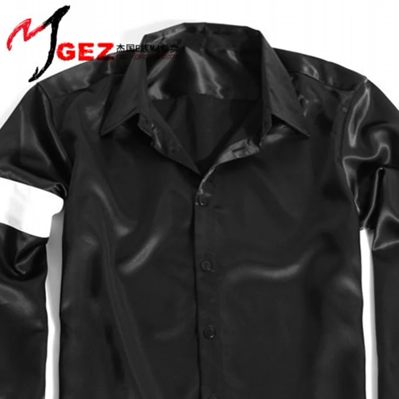 MJ Michael Jackson Black and White Dangerous Red Shirt for Show