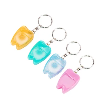 

2PCS Color Random 15 M Dental Floss for Teeth Cleaning Oral Care Kit Dental Hygiene Mint Fragrance Portable keychain teeth Floss