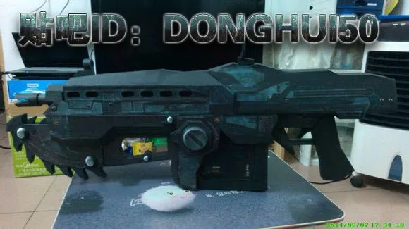 War Machine Cavalry Chain Saw Gun Paper Model Weapon Arms 3D Three-dimensional Hand-made Drawings M