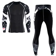 Одежда для фитнеса мужские спортивные колготки для бега тренировочная компрессионная одежда не задерживает влагу быстро тянущаяся одежда