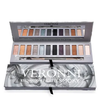 

Professional 12 colors Smoke Matte Eyeshadow Palette Mixed Color Baking Eyeshadow Palette Nude Nude Color Glitter Cosmetic Set