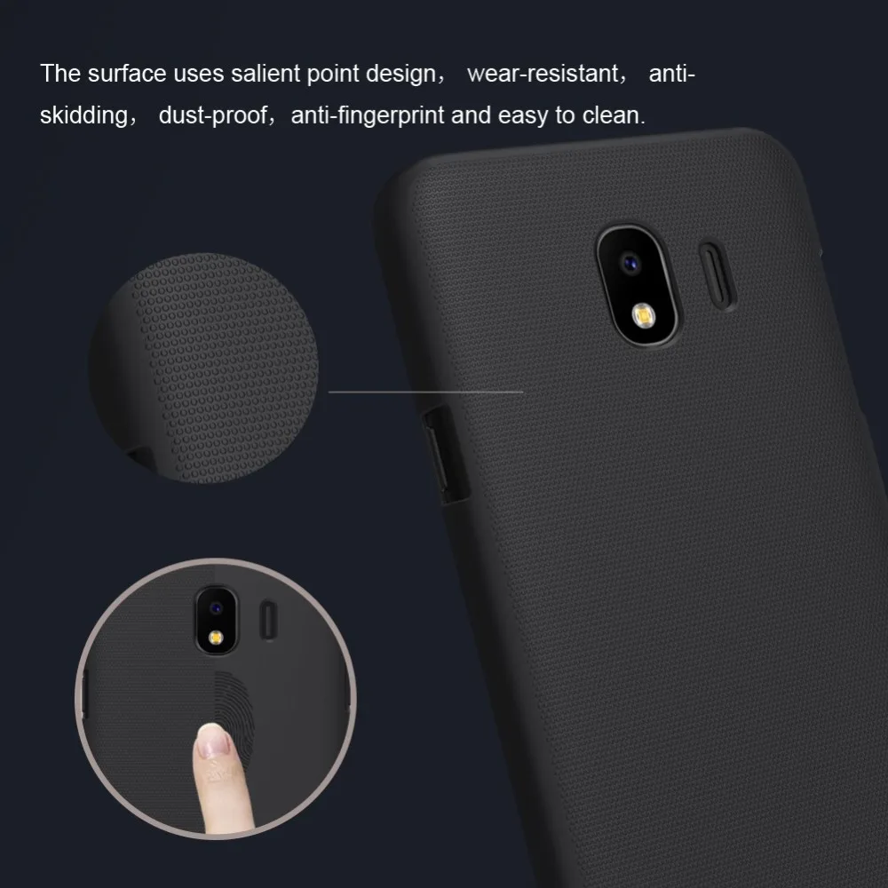 Samsung Galaxy J4 case plastic cover 5.5 Nillkin frosted case for Samsung Galaxy J4 coque funda capa on phone bags J400F (5)