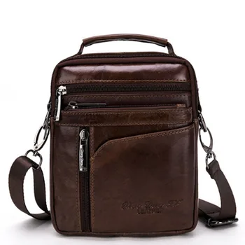 

New High Quality Men Business Handbag Genuine Leather Cowhide Retro Crossbody Single Shoulder Bag Casual Briefcase Handbags