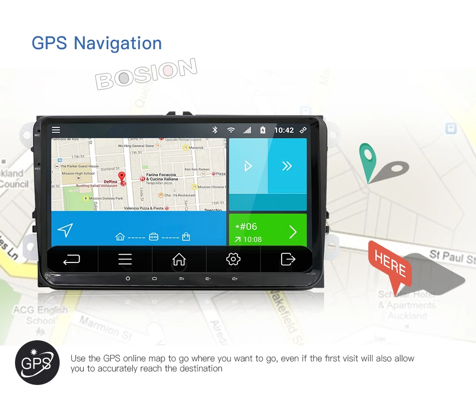 Excellent 2 DIN Android 7.1 9 inch Car GPS Navigation without DVD For Volkswagen Golf B6 B5 B7 Passat Polo Car Stereo Radio GPS multimedia 5