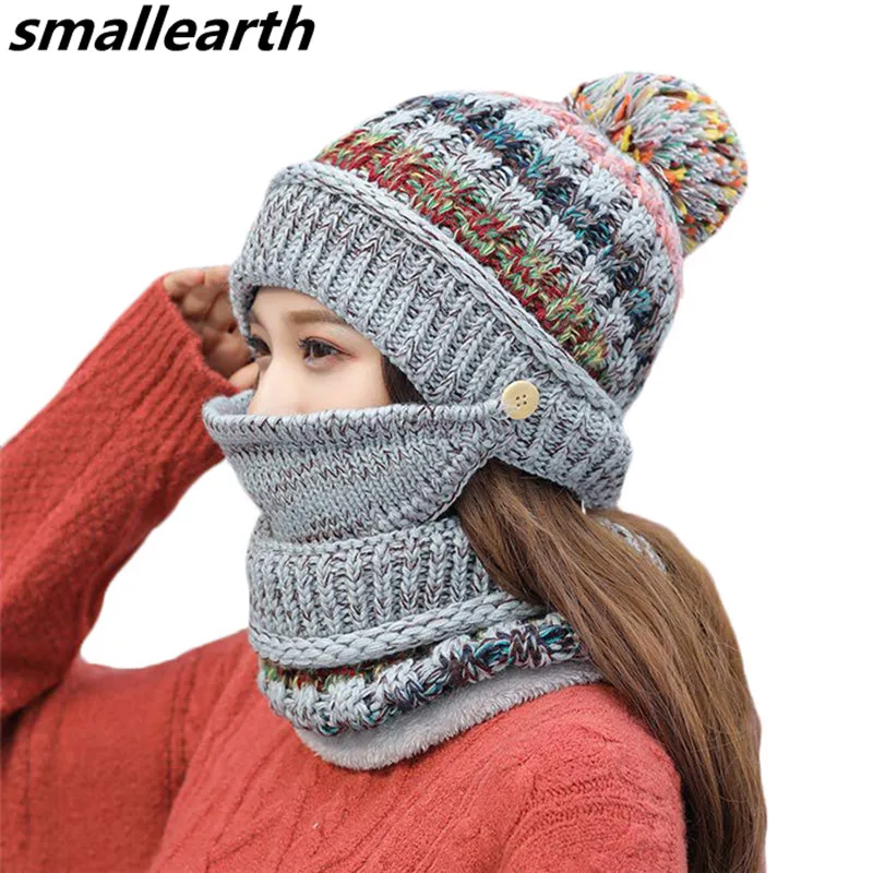 Aliexpress.com : Buy Fashion Winter Hat Scarf Set For Women Girls Warm ...