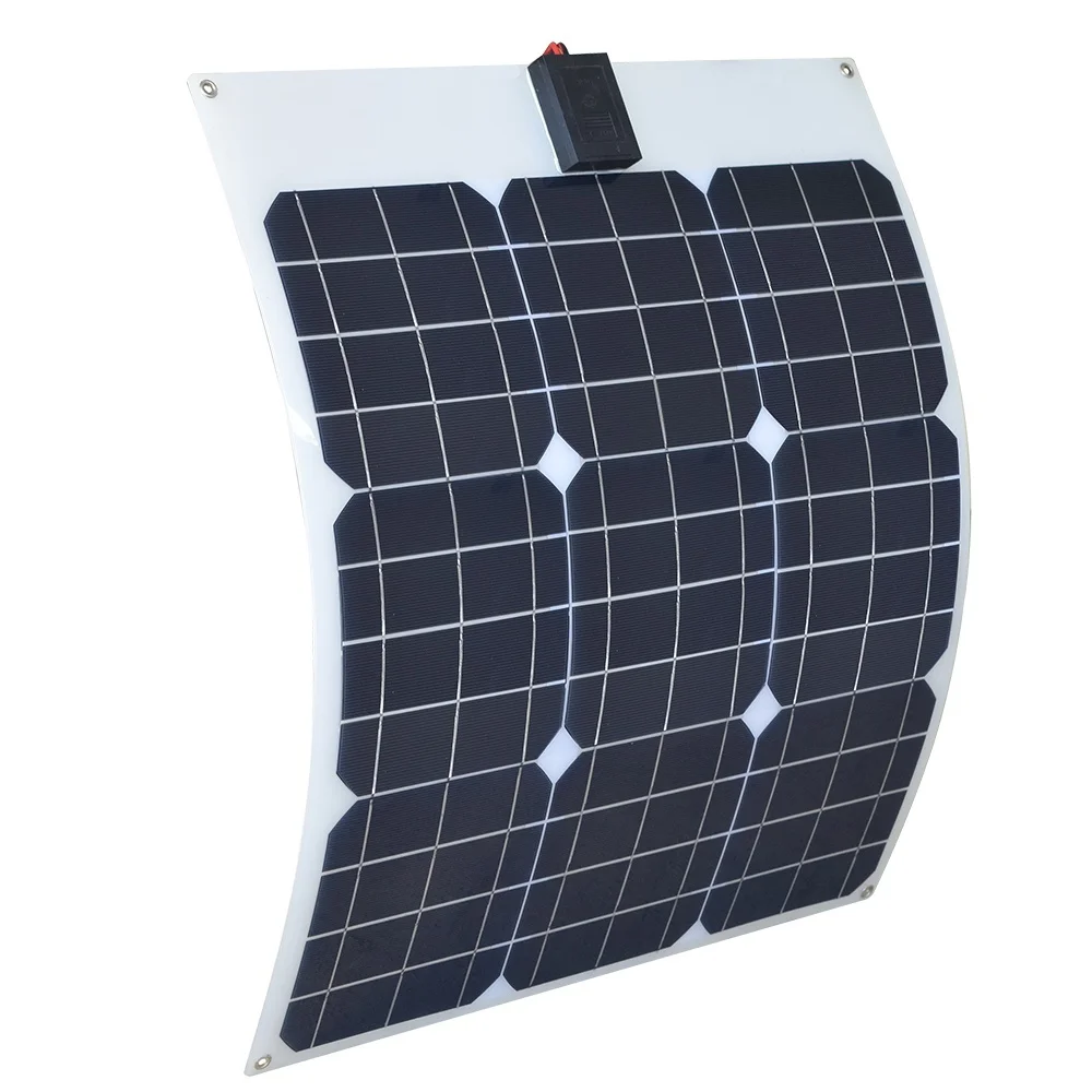 Моно зарядное устройство солнечный автомобиль гибкий Солнечный 40 Вт солнечная панель+ 12v24V 10A светодиодная система 12 В Солнечный комплект батарей светильник для 40 Вт 18 в лодка USB