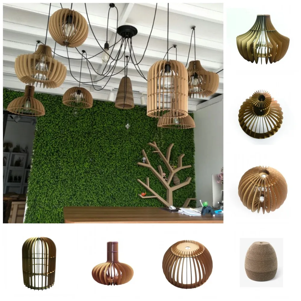 

3D Jigsaw Puzzle Lampshade with LED Bulb Creative Various Type Lights Nice Ceiling Hanging Decoration for Home Party Supplies