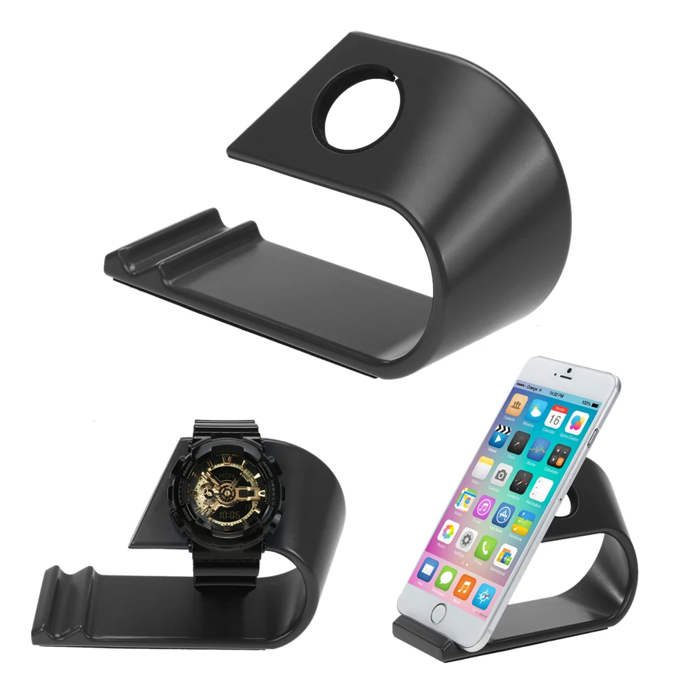 Alloet Metal Mobile Phone Holder Stand , Smart Watch Charging Dock