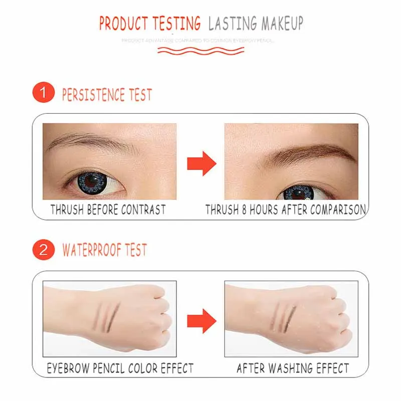 

Eyebrow Pencil Makeup Natural Stereo Automatic Rotation Eyebrow Pencil Natural Waterproof Sweat Proof Thick Make-up Eyebrow Penc