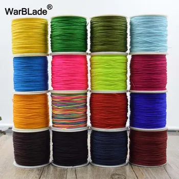 

Jewelry Making Accessories 100M 0.8mm 1mm 1.5mm 2mm Cotton Cord Nylon Cord Thread String DIY Tassels Beading Braided Bracelet