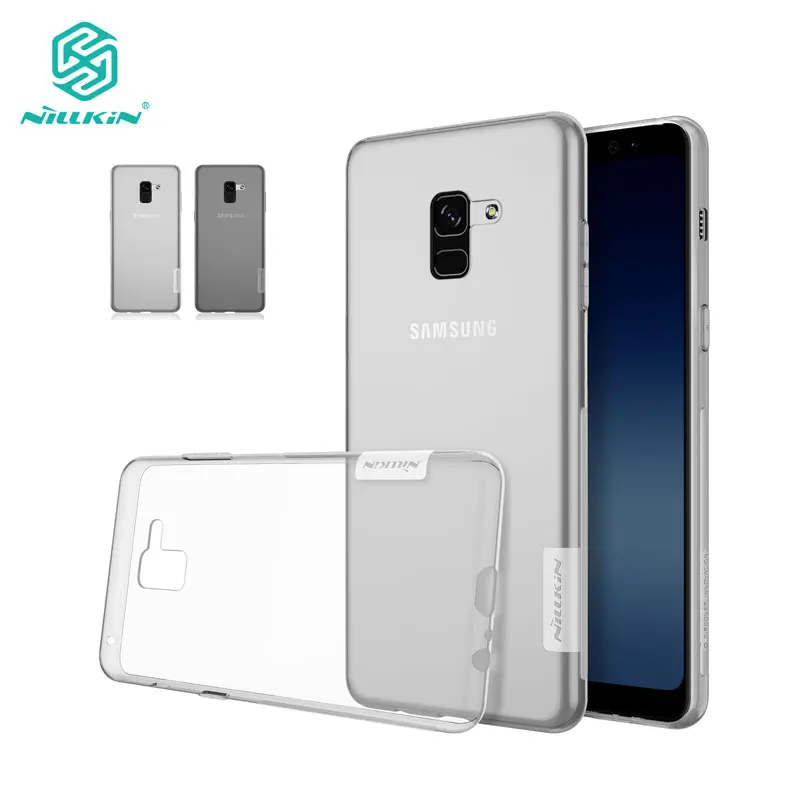 

sfor Samsung A8 Plus 2018 Case Nillkin Nature Series Clear Soft Back Cover TPU Case for Samsung Galaxy A8+ 2018 Plus 6.0 inch